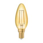 Ledvance Vintage 1906 LED E14 Candela Oro 1.5W 120lm - 824 Bianco Molto Caldo | Sostitua 15W