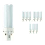 Confezione Multipack 10x Philips MASTER PL-C 10W - 827 Bianco Molto Caldo | 2 Pin