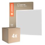 Confezione Multipack 4x Ledvance Pannello A LED Compact Aluminium Bianca 33W 3630lm - 840 Bianco Freddo | 60x60cm - UGR < 19