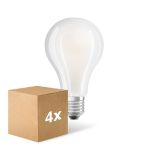 Confezione Multipack 4x Ledvance  Classic LED E27 Pera Filamento Ghiaccio 24W 3452lm - 827 Bianco Molto Caldo | Sostitutiva 200W