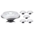 Confezione Multipack 6x Philips MASTER LED Faretti G53 AR111 10.8W 620lm 24D - 930 Luce Calda | Miglior resa cromatica - Dimmerabile - Sostitutiva 50W