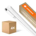 Confezione Multipack 4x Ledvance Reglette LED Linear Compact Interruttore 8W 800lm - 840 Bianco Freddo | 60cm